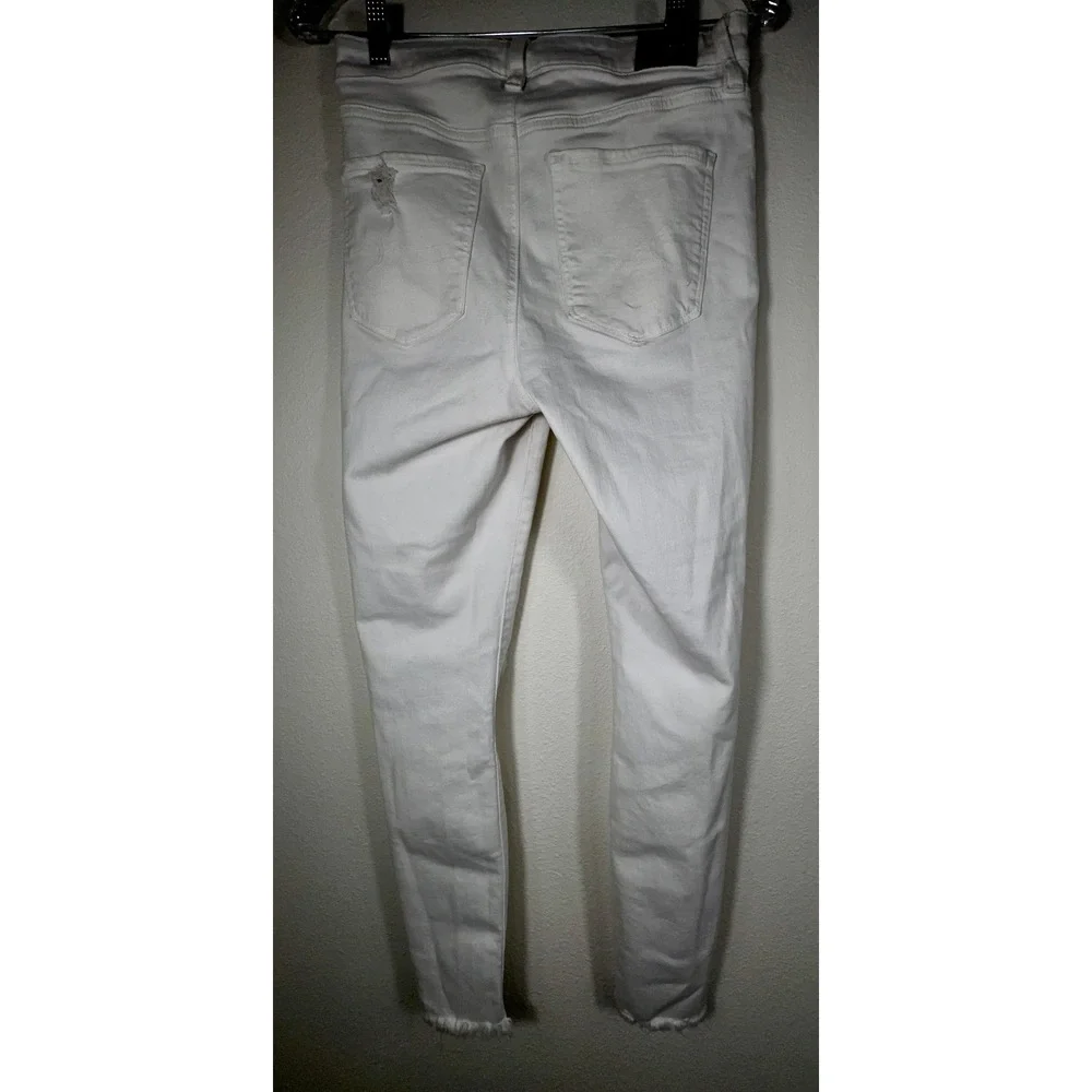 AMERICAN EAGLE NEXT LEVEL STRETCH HIGH RISE JEGGING 28 WHITE